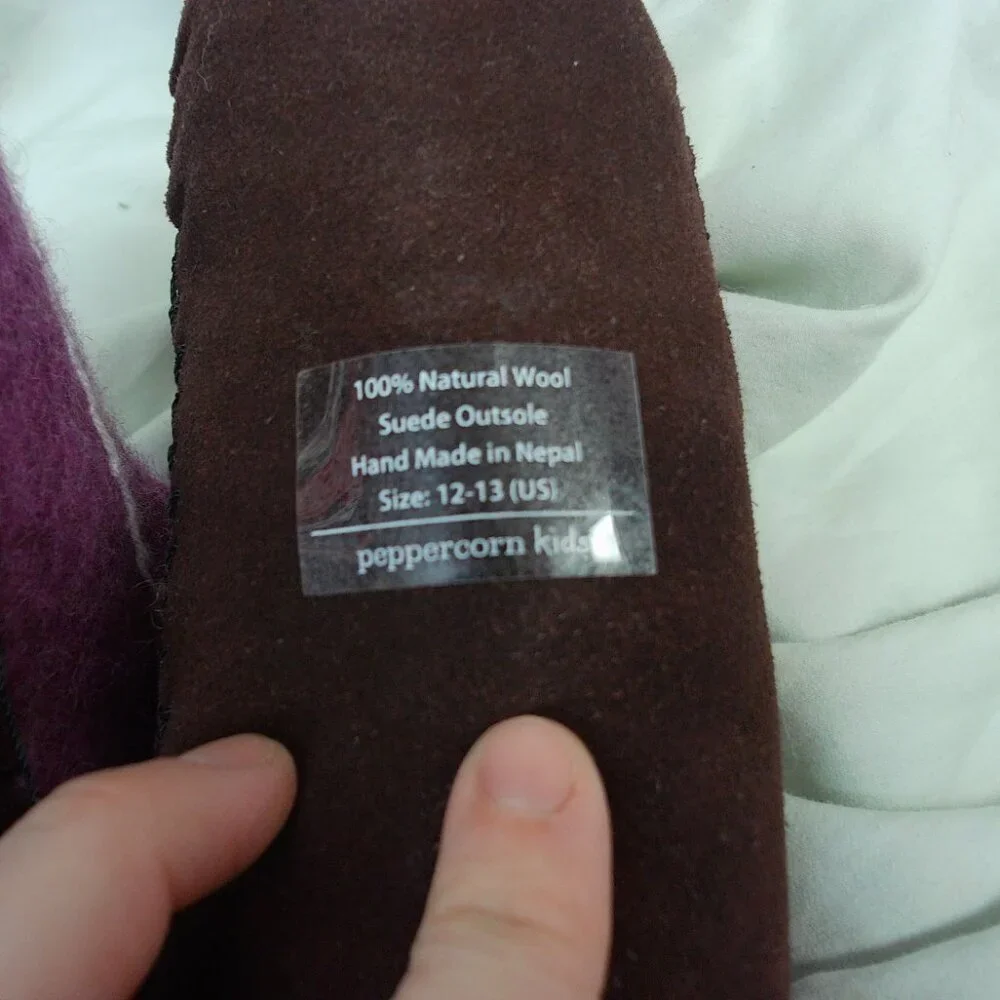 Peppercorn Kids 100% wool Pink Bootie